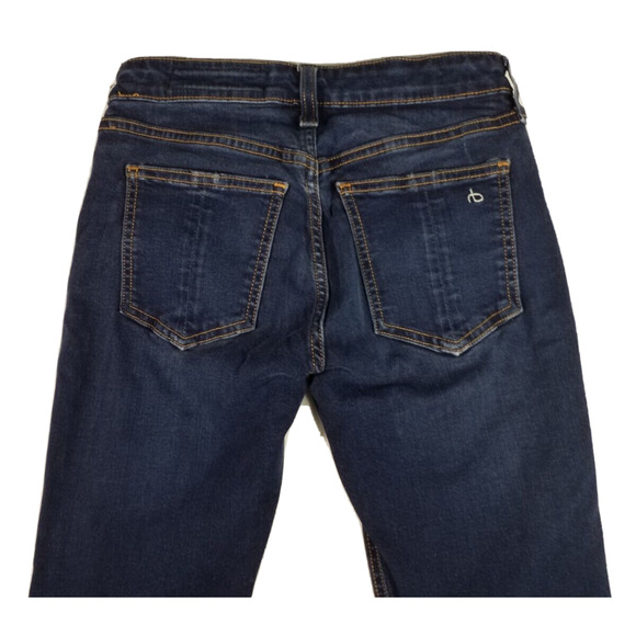 Rag & Bone Blue Mid Rise Skinny Jeans | Size 24 | Stretch Denim - Picture 2 of 8